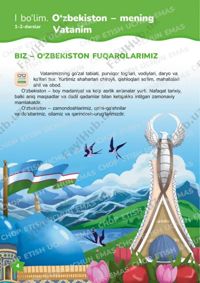 tarbiya 4 sinf 1-5 darslar — PDF