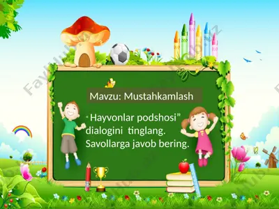 ona tili o`qish savodxonligi — PPTX