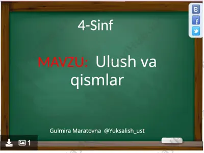 4-sinf 75-dars — PPTX