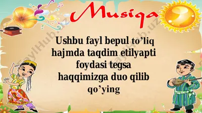 4 sinf musiqa ko'rgazmalar yillik — PDF