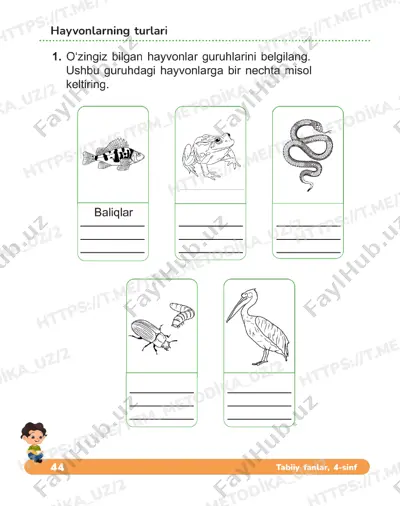 tabiiy fanlar daftari oxirgi darslar — PDF