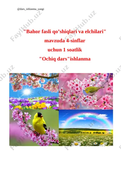 4-sinf musiqa 23-24.bahor elchilari va tabiat+ — DOCX