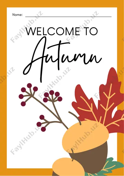 welcome to autumn — PDF