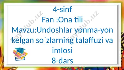 4-s 8-dars 0na tiii — PPTX