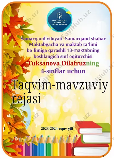 4-sinf 2023-24 o'quv yili ayam — DOCX