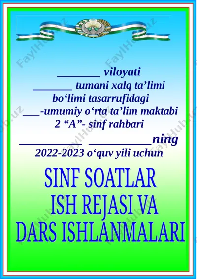 2-sinf soati — DOC