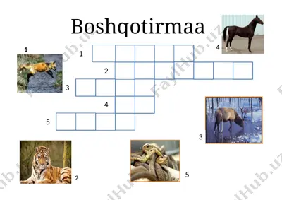krasvord 2 sinf — DOCX
