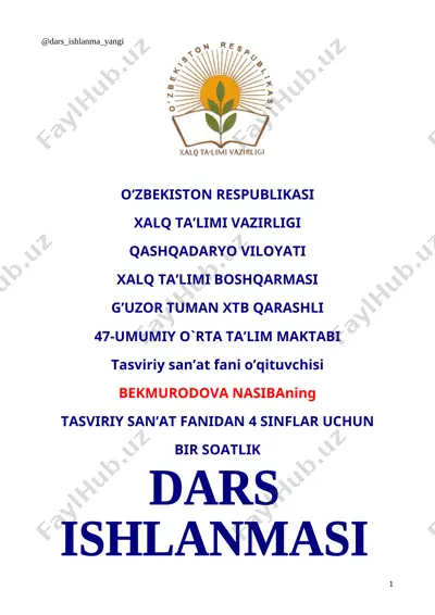 4-sinf tasviriy san'at 27-28.bahor gullari+ — DOCX