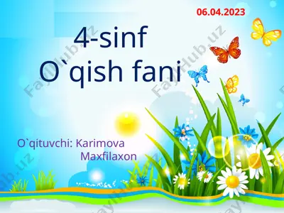eshikni yop 06.04.2023 — PPT