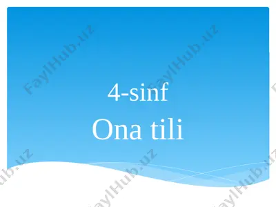 4-sinf_ona_tili — PPTX