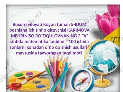 matem ochiq dars — PPTX