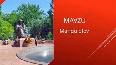 4 - sinf mavzu.mangu olov she'riga slayd — PPTX