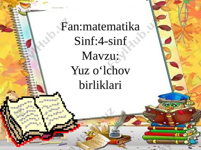 4-sinf matematika — PPTX