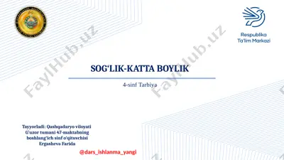 4-sinf tarbiya 30.sog‘lik – katta boylik+ — PPTX