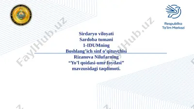 2-sinf savodxonlik — PPTX