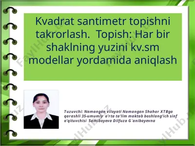 2-sinf matematika uyga vazifa uchun(1)(4) — PPTX
