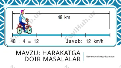 mavzu harakatga doir masalalar — PPTX