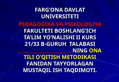 savod o'rgatishdan yaratilgan metodik qo'llanmalarning qiyosiy-tanqidiy tahlili — PPT