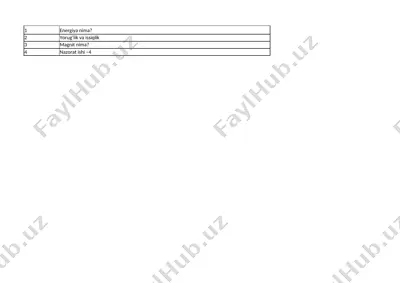 2-sinf science 4 ch(17s) — XLSX