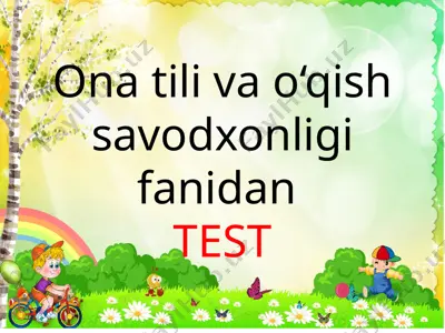 ona tili 2-sinf — PPTX