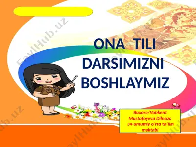 26- yanvar ona tili — PPTX