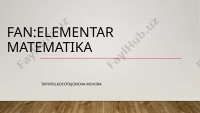 darsni tashkil qilishga tayyorgarlik, bir soatlik dars reja konspektini tayyorlash — PPTX