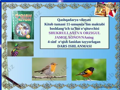 o'qish 4-sinf 7-dekabr — PPT