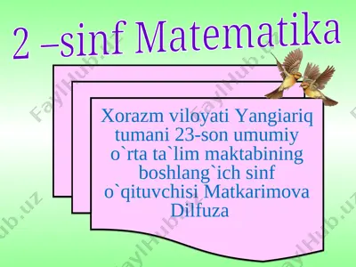 matkarimova dilfuza — PPT
