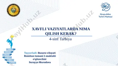 4-sinf tarbiya — PPTX