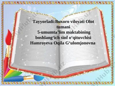ona tili 4 -sinf — PPT