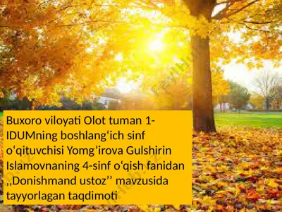 donishmand ustoz — PPTX