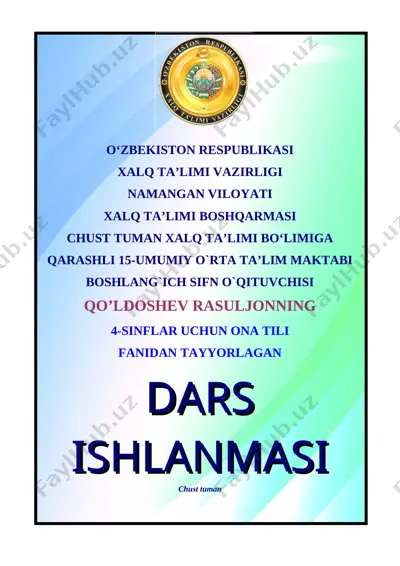 4-onatili. tushum kelishigi — DOC