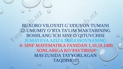 matematika — PPTX