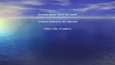 ona tili dars ishlanma — PPTX