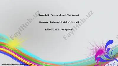 ona tili 4-sinf mazmunnoma 10-noyabr — PPTX
