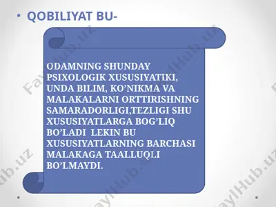 pedagogik qobiliyat — PPTX