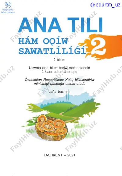 ona tili va o‘qish savodxonligi_2-sinf (2-qism)_qoraqalpoq — PDF