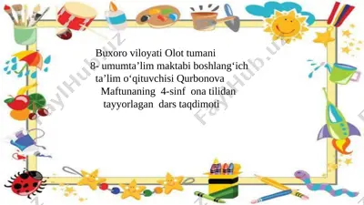 4-sinf ona tili 14-oktabr — PPTX