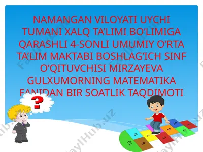 qiziqarli masalalar yechish — PPTX