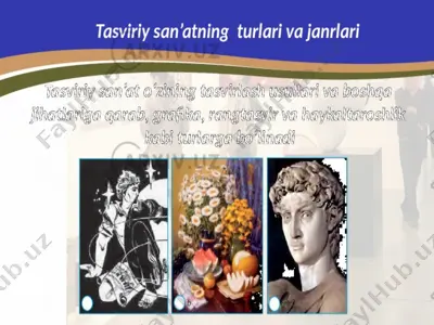 tasviriy san’at turlari — PPTX