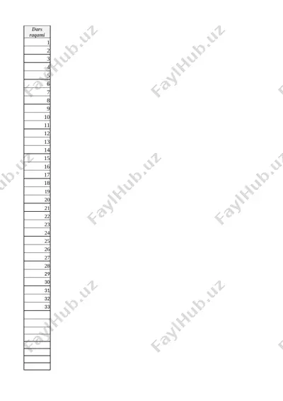 matematika 2 sinf k(5) — XLSX