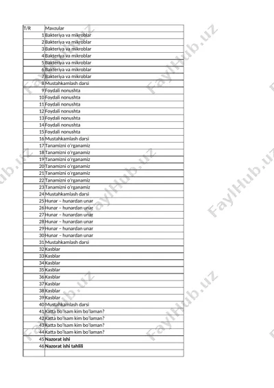 ona tili o'qish 2 sinf(6) — XLSX