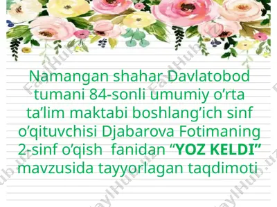 84-maktab djabarova f — PPTX