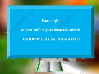 4 - sinf o`qish — PPT