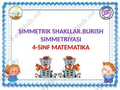 simmetrik shakllar — PPTX