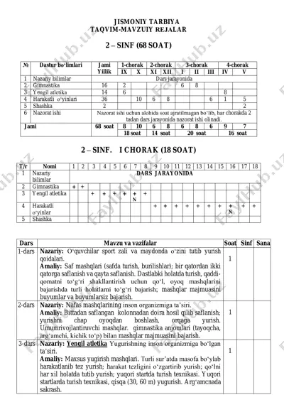 2-sinf jismoniy tarbiya — PDF