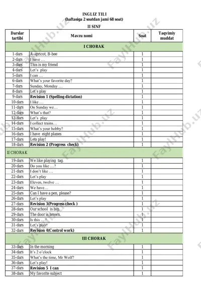 2-sinf ingliz tili — PDF