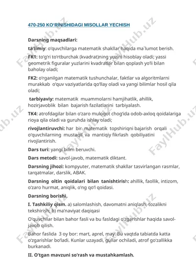 470-250 ko‘rinishidagi misollar yechish — DOCX