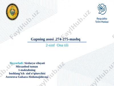 gapning asosi — PPTX