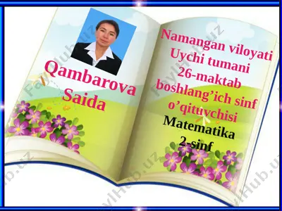 matematika 2-sinf — PPTX